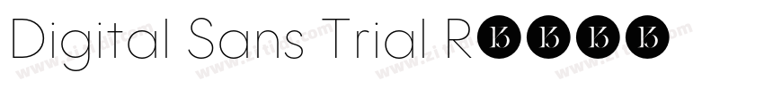 Digital Sans Trial R字体转换